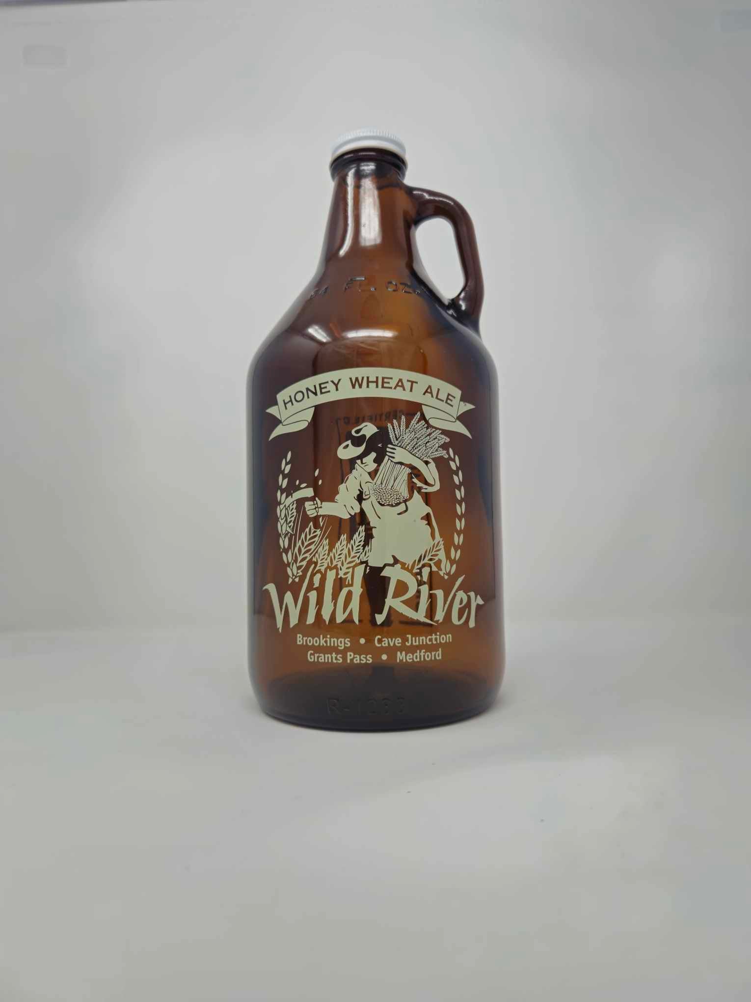 64 oz Glass Growler – Wild River Merch