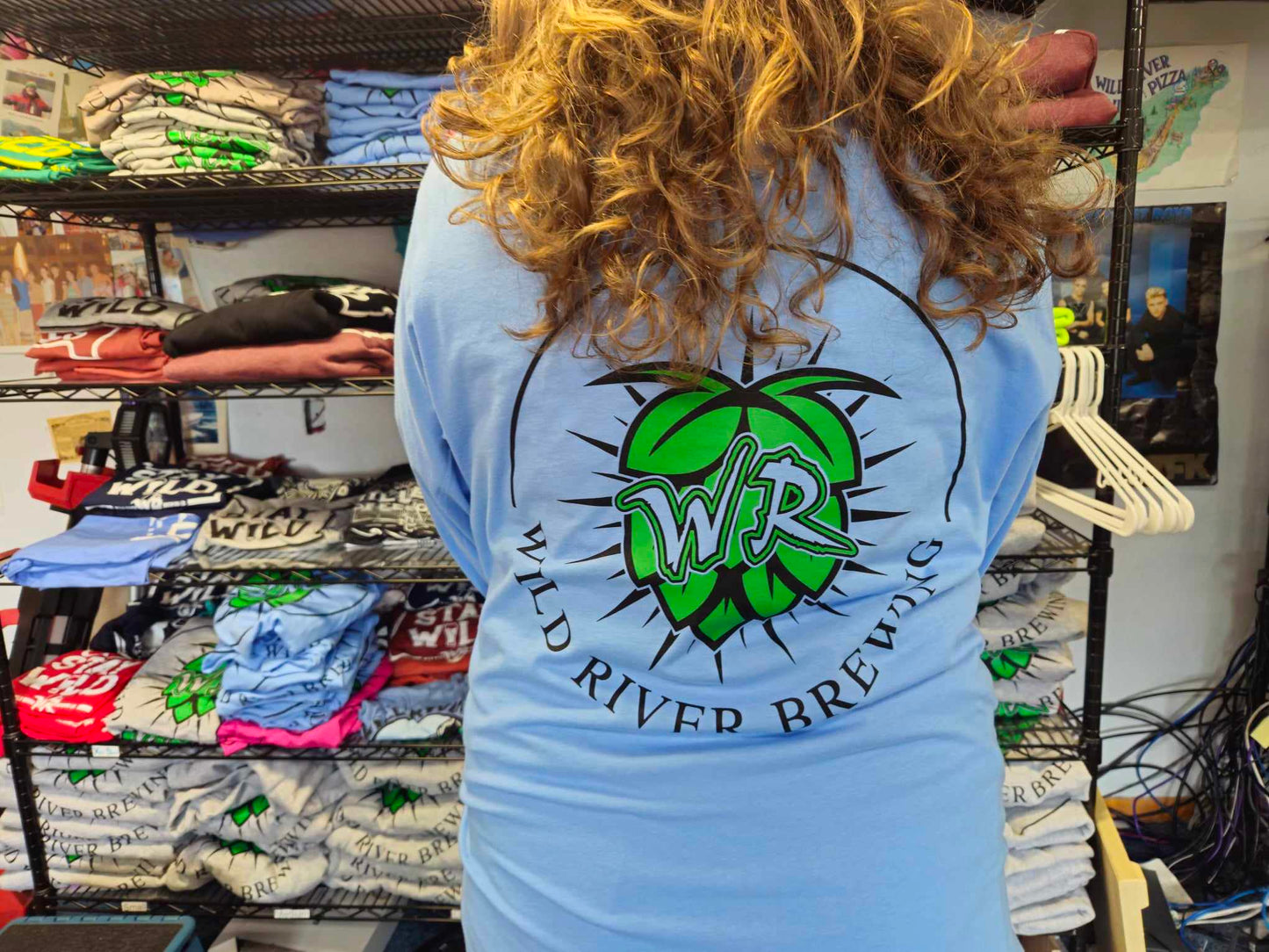 Long Sleeve Green Hop T-Shirt