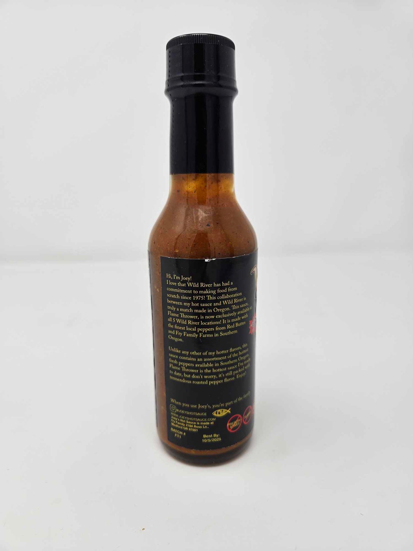 Joey's "Flamethrower" Hot sauce!
