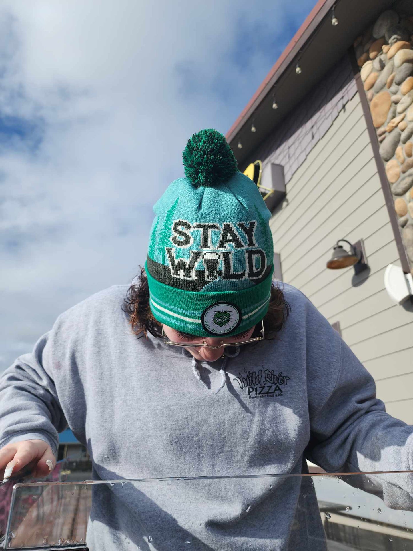 Custom Knit Stay Wild Beanie